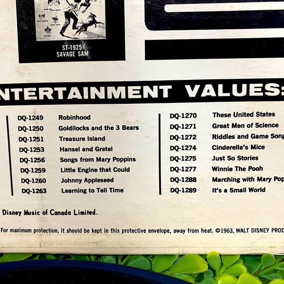 WALT DISNEY’S DONALD DUCK AND HIS FRiENDS 1963 DISNEYLAND VINYL RECORD DQ-1212 - Picture 13 of 15